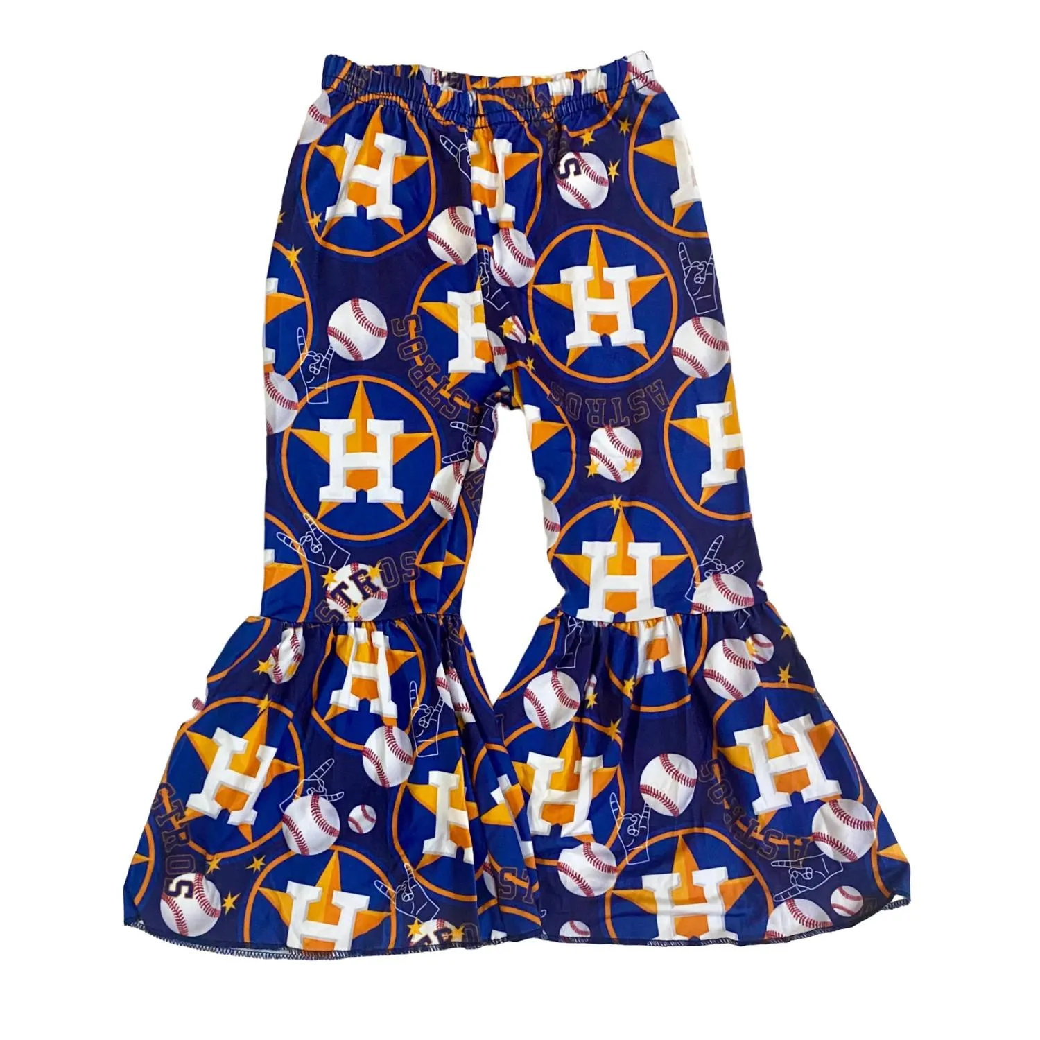 Aier Wholesale - Girl's Astros Tee and Bell Bottom Set