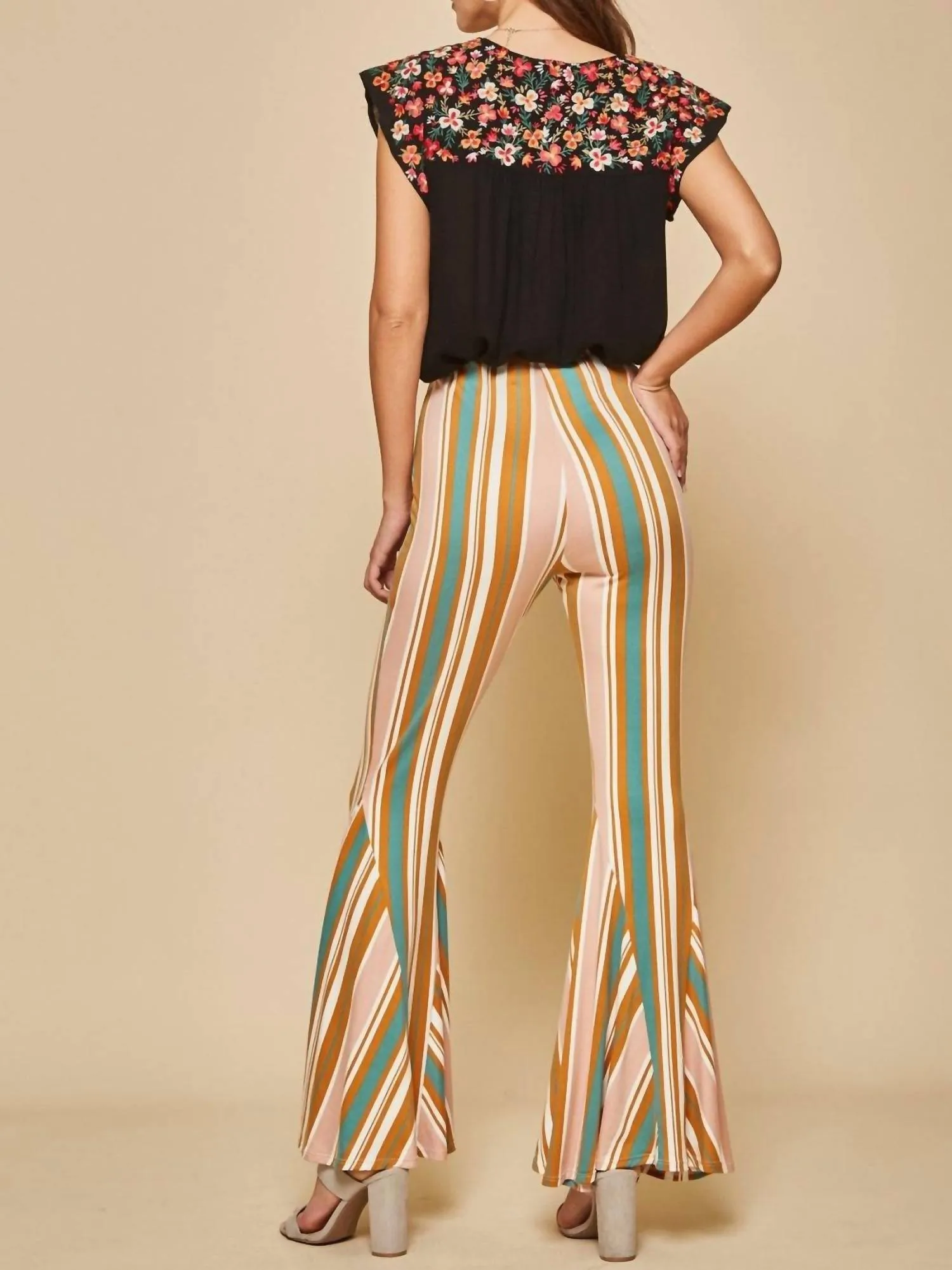 Andree By Unit - Striped Bell Bottom