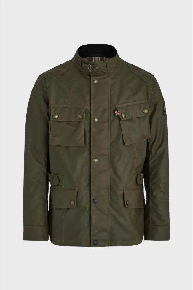 Belstaff - Crosby Forest Motorcycle Waxed Cotton Green - Jacket
