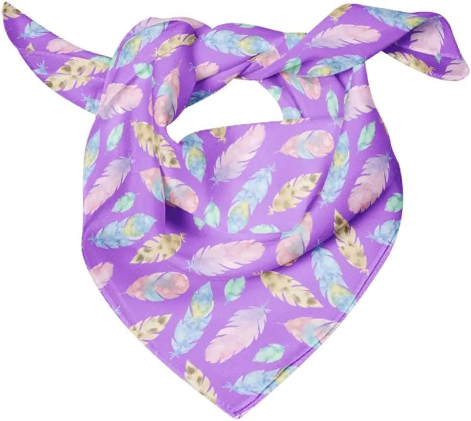 Bimba Printed Pure Silk Scarf For Hair Neck Head Bandanas For Women
