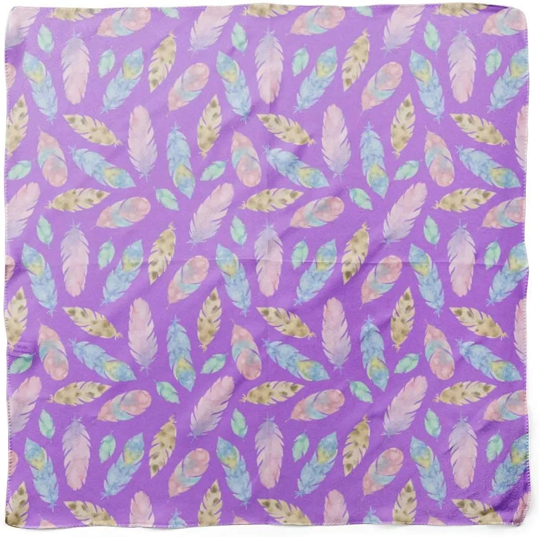 Bimba Printed Pure Silk Scarf For Hair Neck Head Bandanas For Women