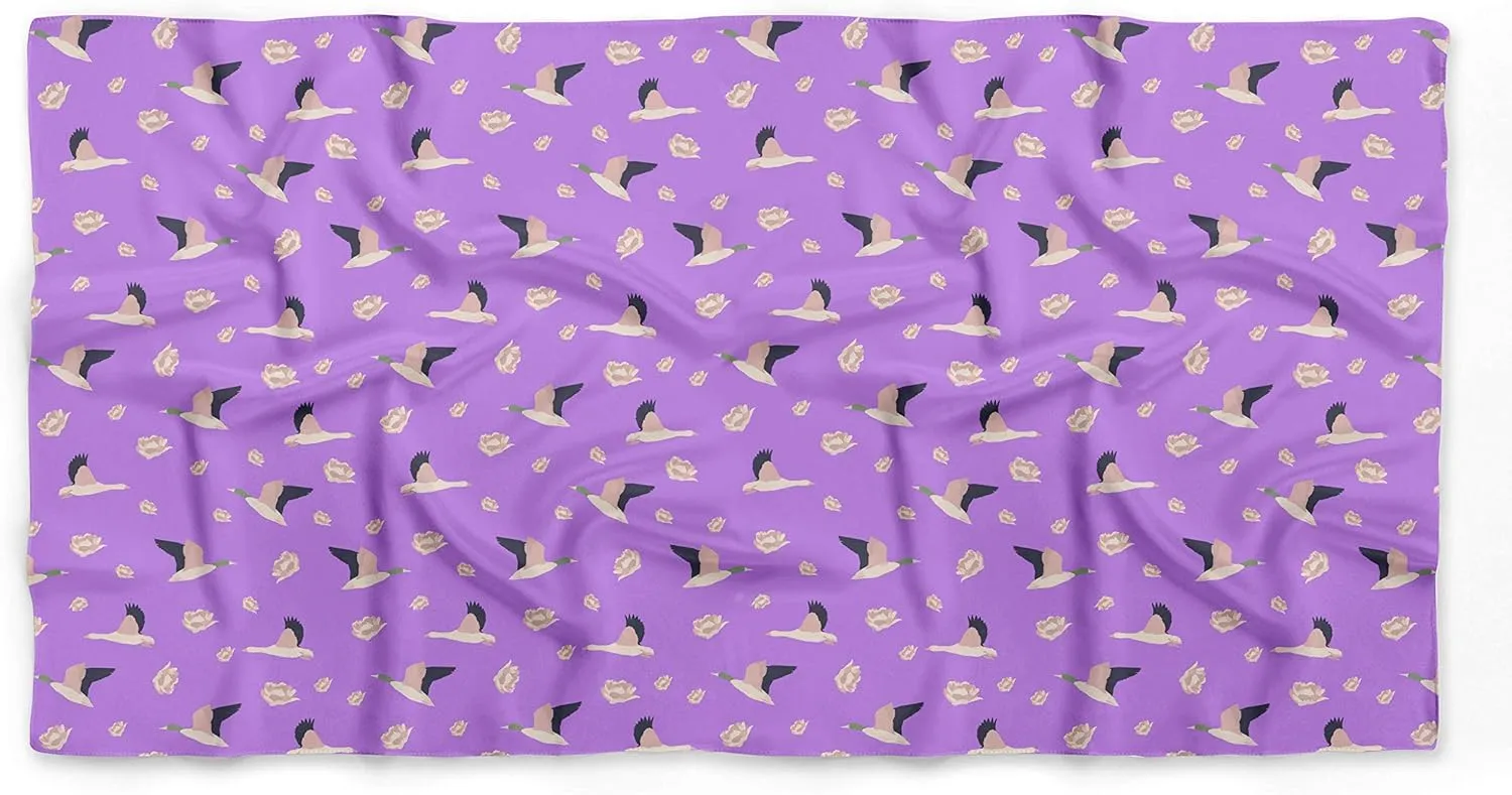 Bimba Printed Pure Silk Scarf For Hair Neck Head Bandanas For Women