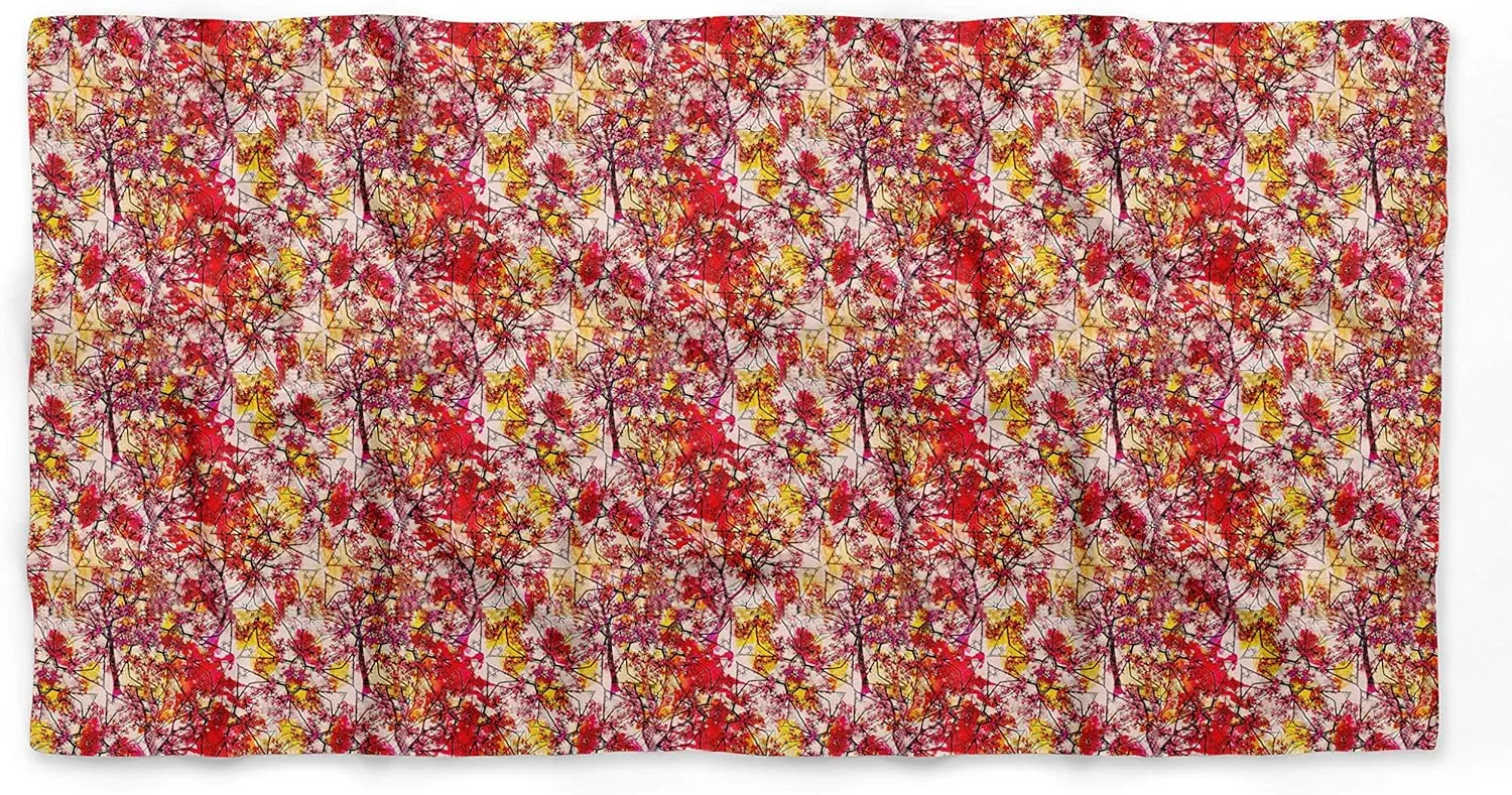 Bimba Printed Pure Silk Scarf Neck Wrap Summer Hair Bandanas For Women
