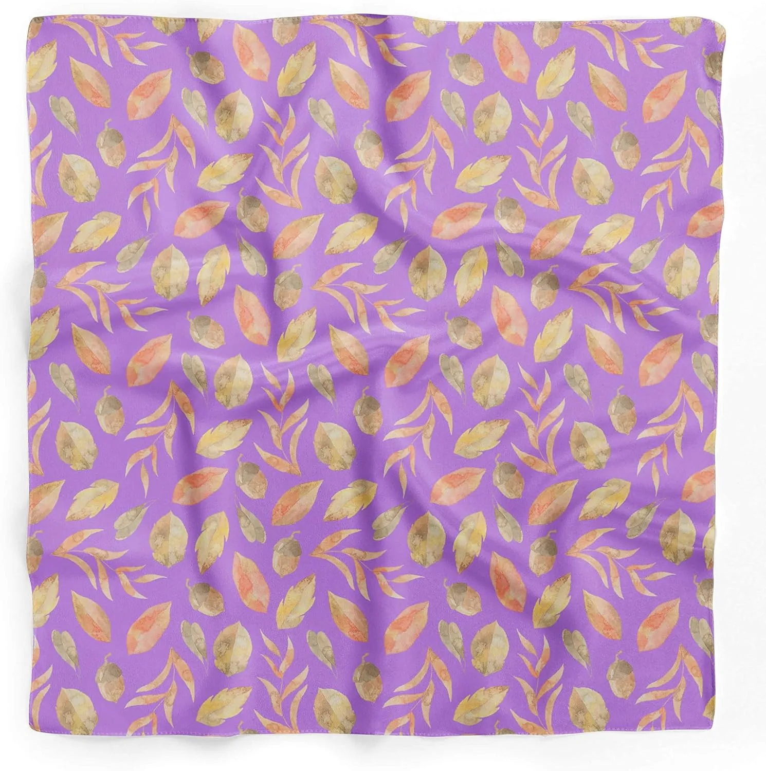 Bimba Printed Pure Silk Scarf Neck Wrap Summer Hair Bandanas For Women