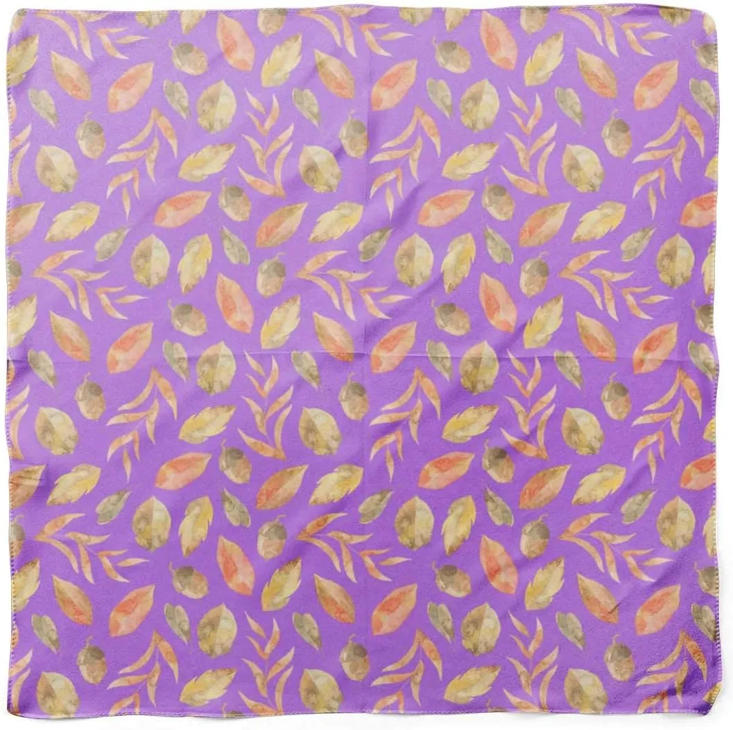 Bimba Printed Pure Silk Scarf Neck Wrap Summer Hair Bandanas For Women