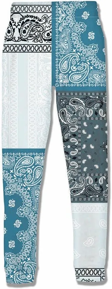 Blue Bandana Hoodies for Men Women Bandanas Print Clothing Athletic Shorts Shirts Paisley Jackets Sweatpants