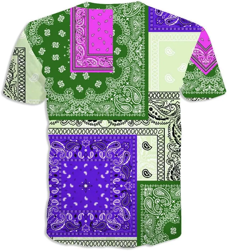 Blue Bandana Hoodies for Men Women Bandanas Print Clothing Athletic Shorts Shirts Paisley Jackets Sweatpants