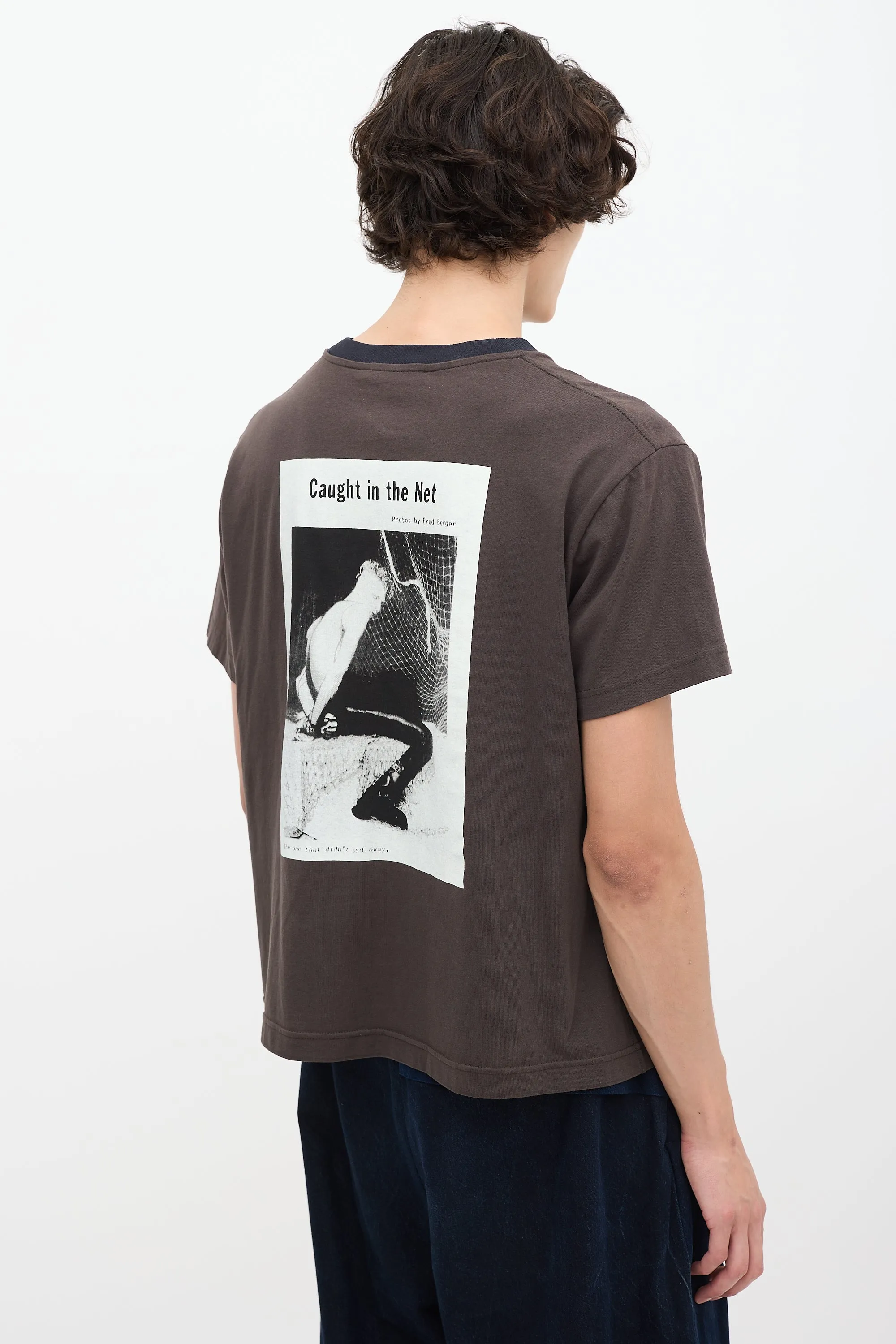 Brown & Multicolour Propaganda Graphic T-Shirt