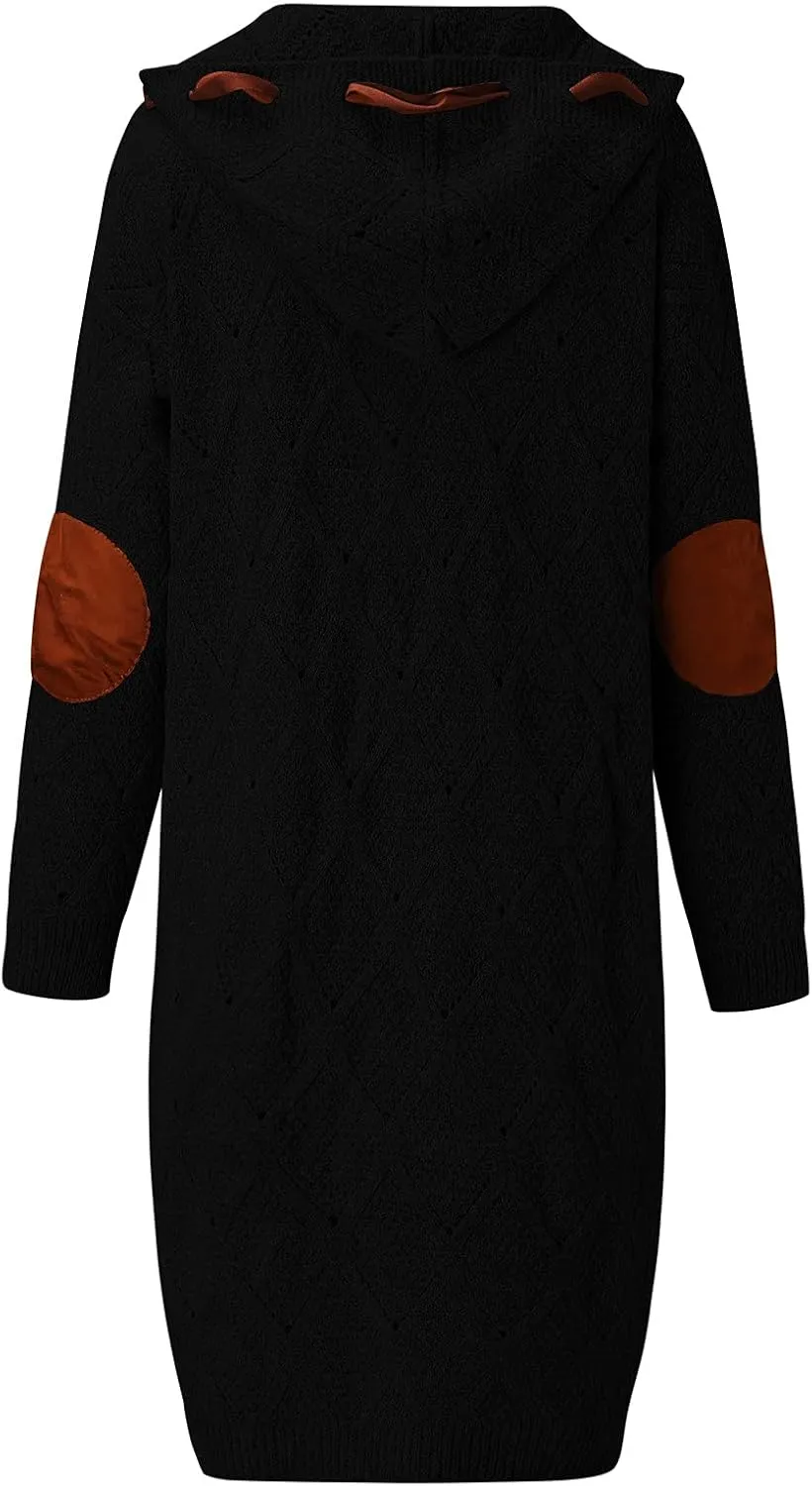Cardigan for Women Lightweight, Cable Knit Chunky Knit Cardigan Casual Loose Sweatshirt Winter Sweater Ribbed Office Outfit