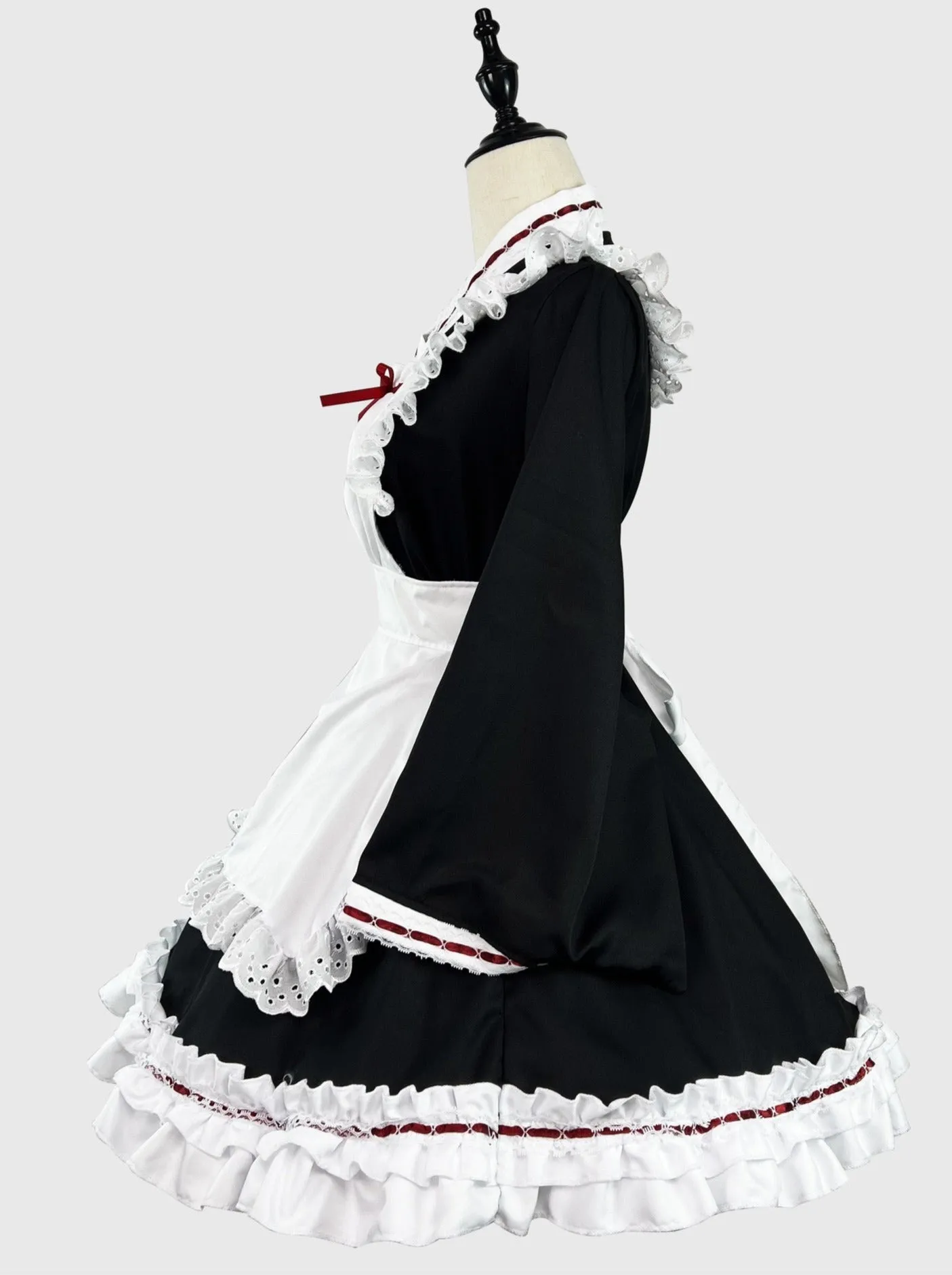 Dress Monochrome Maid Frilled