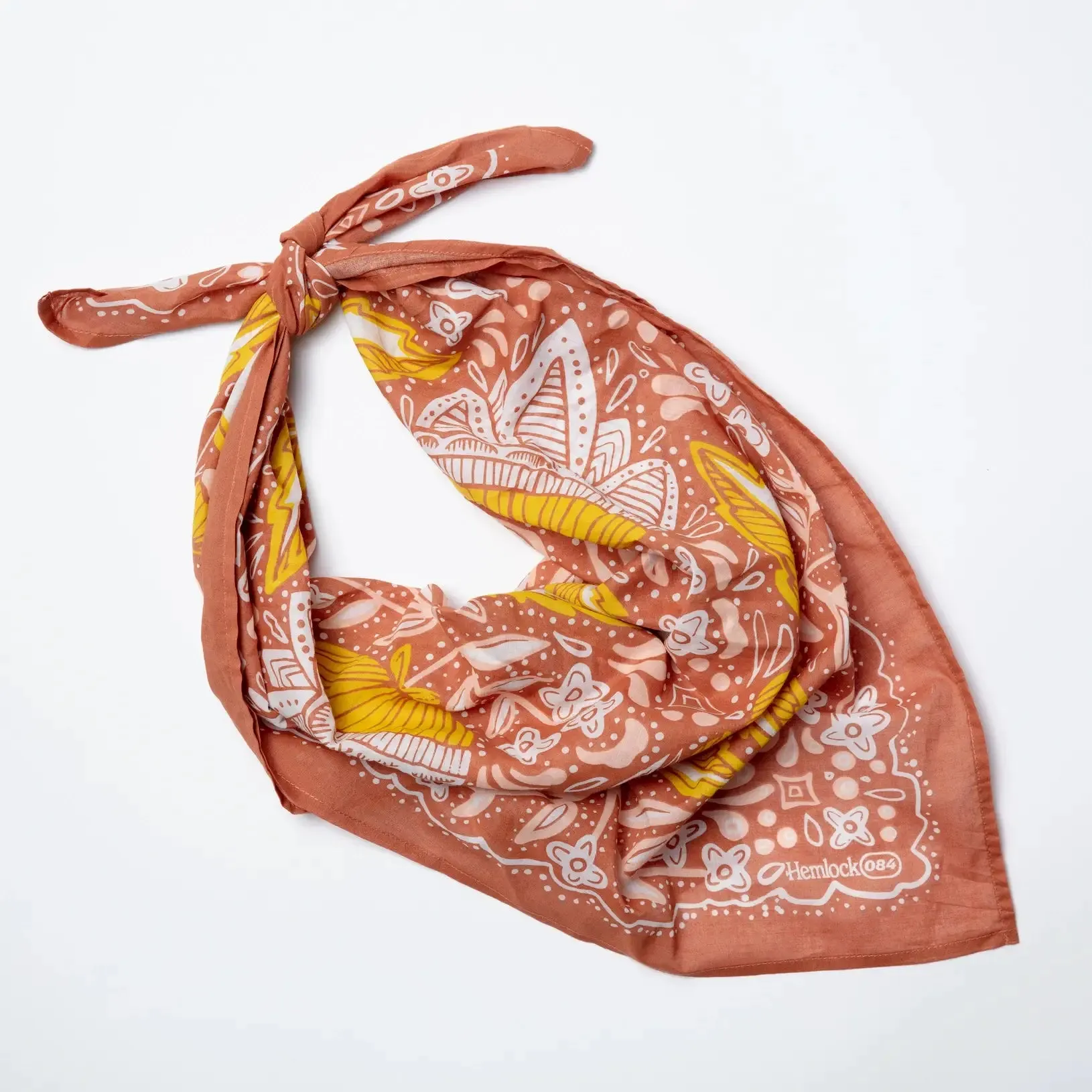 Large Colorful Screen Printed Bandanas