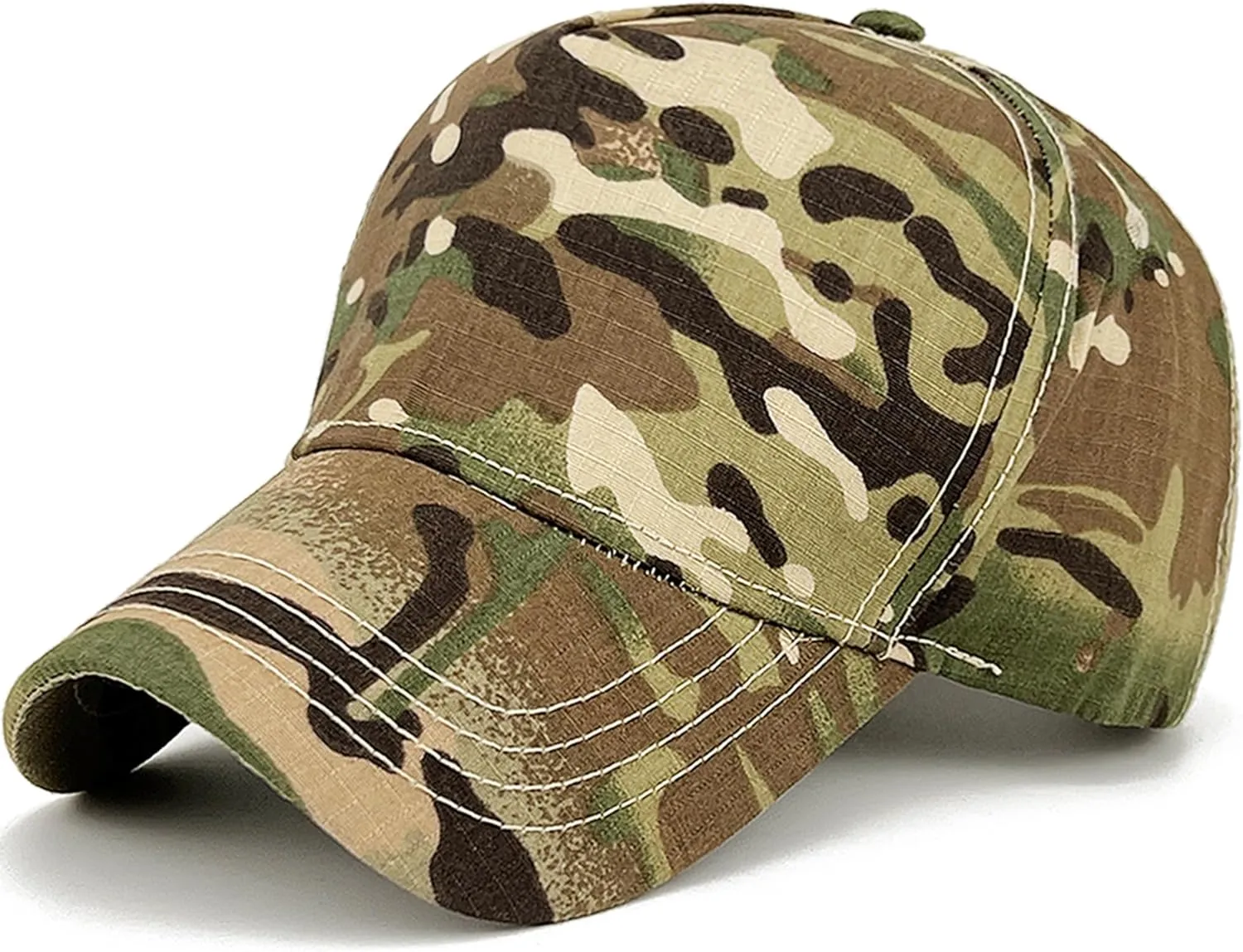 Mens Camo Baseball Hats with American Flag Buckle Womens USA Cap US Military Ball Hat