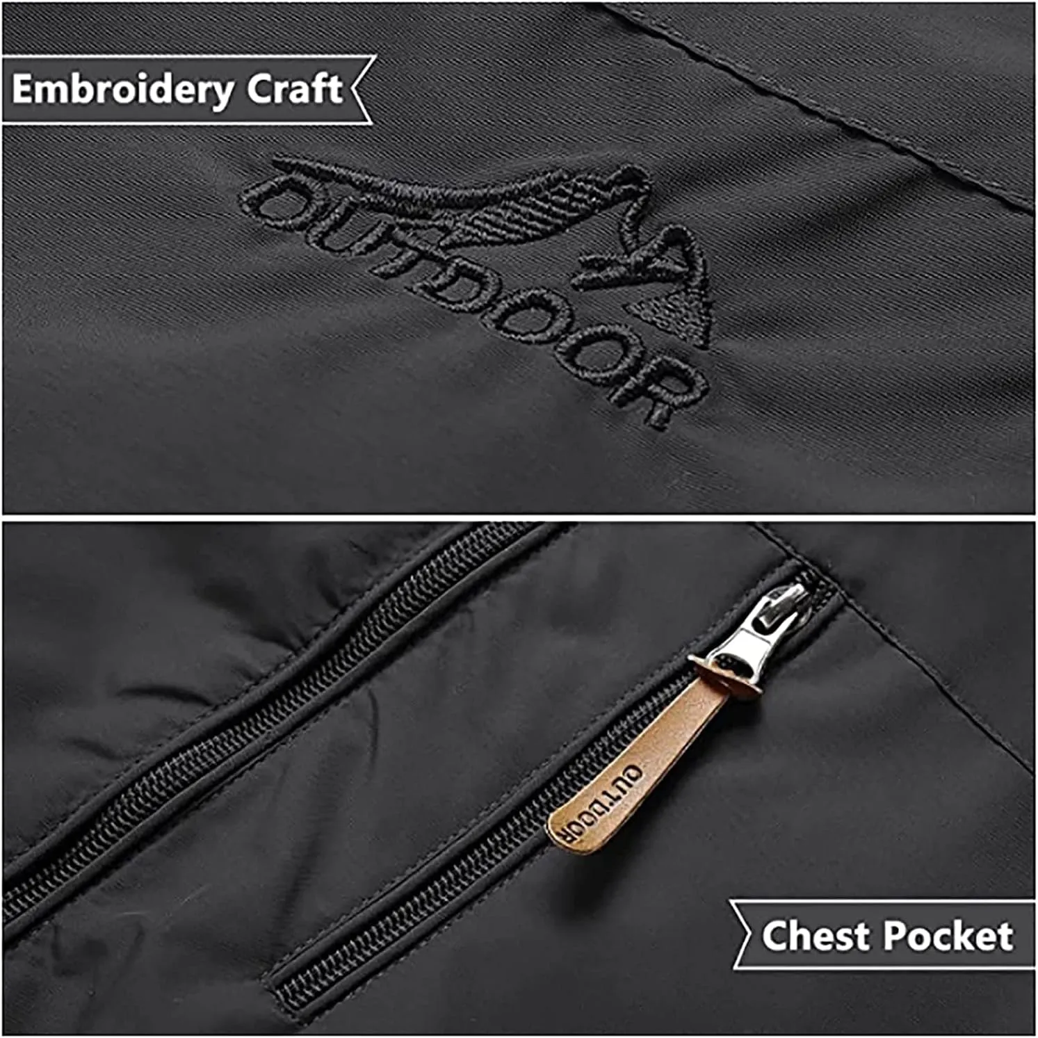 Mens Lightweight Windbreaker Winter Jacket Water Resistant Shell Jacket Coat, Hooded Rain Coat Windbreaker