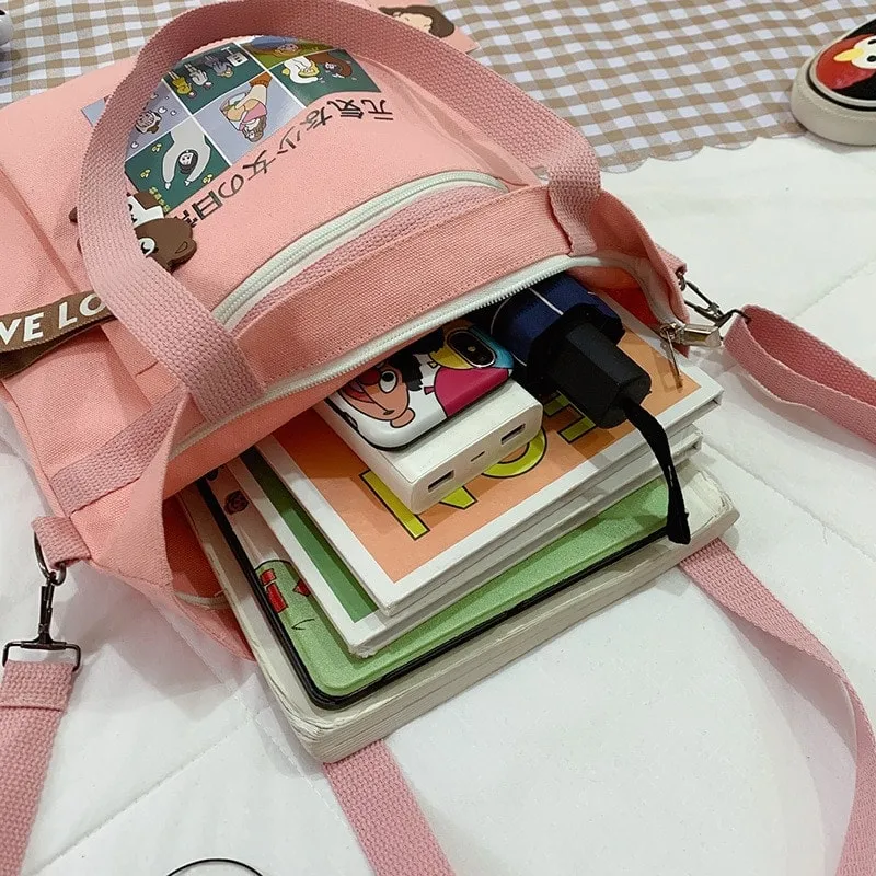 Monochrome Vitality Girl Tote Bag