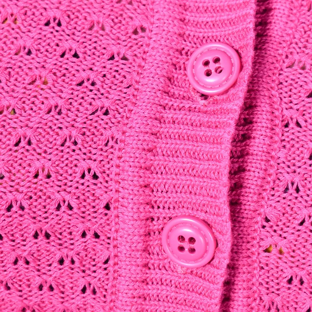 Pink Cute Cropped Cardigan