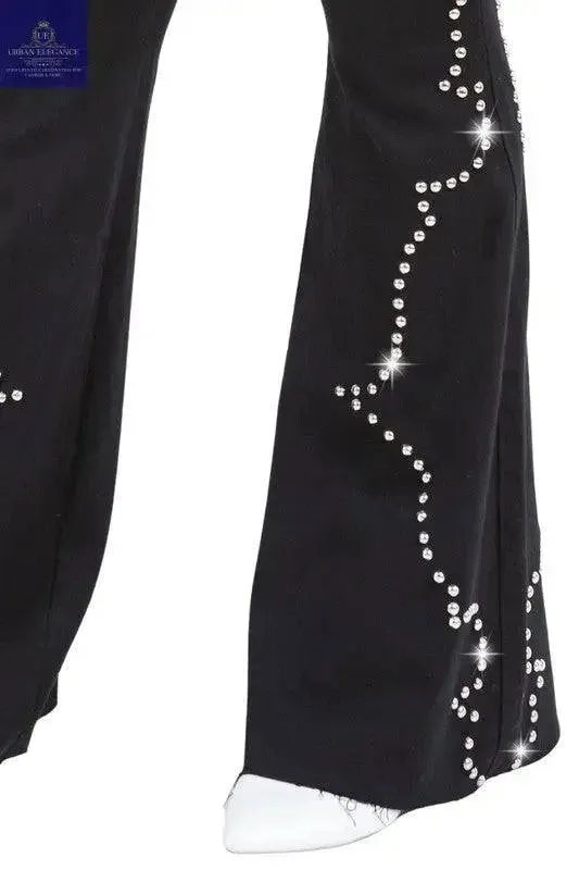Santa Fe Black Bell Bottom Jeans