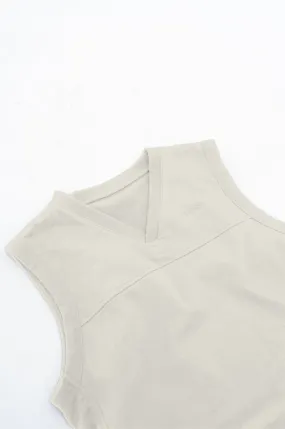 SKOOP® Brushed Fleece Vest Bone White