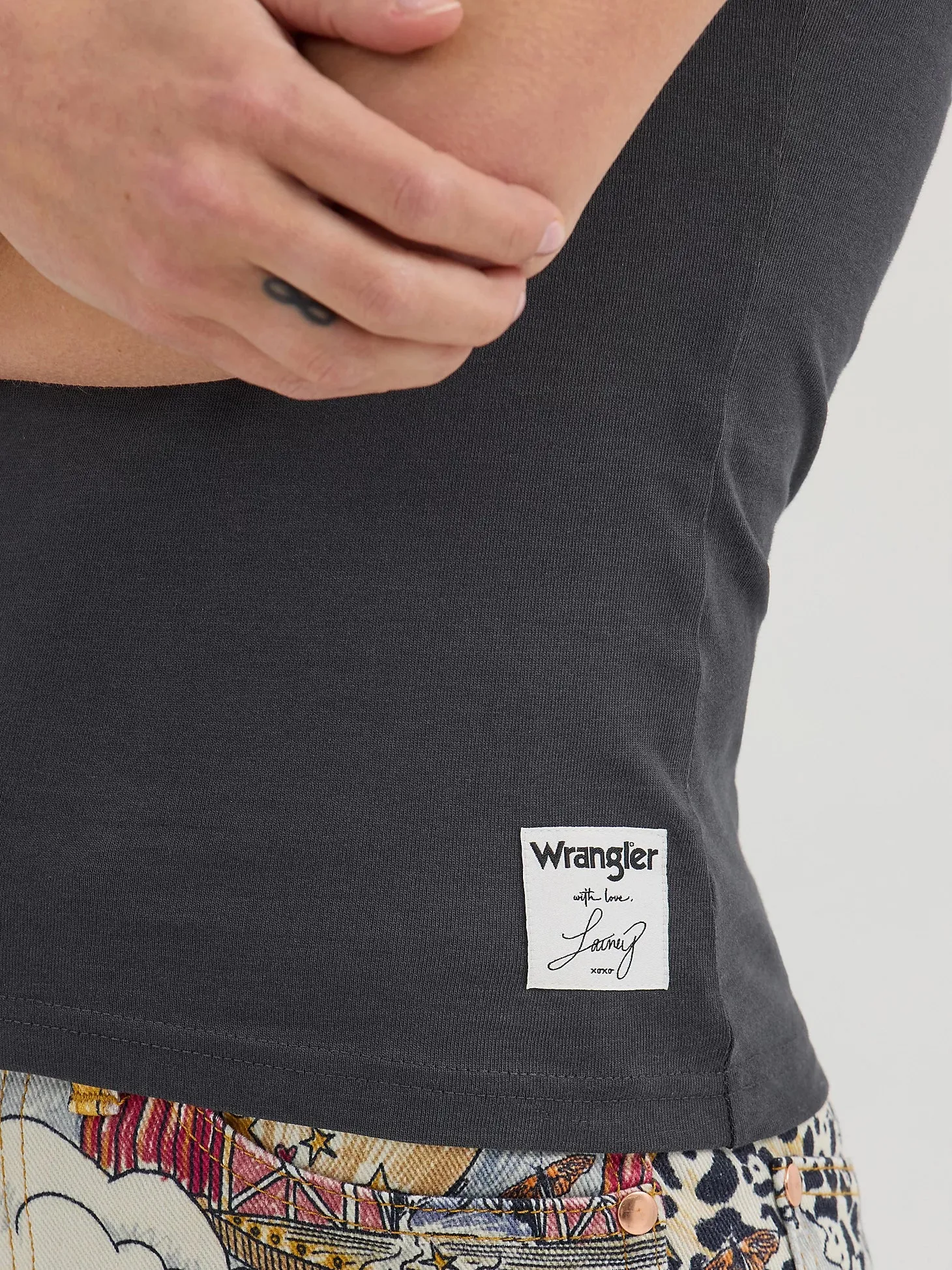 Wrangler® X Lainey Wilson with Love Shrunken Band Short Sleeve T-Shirt