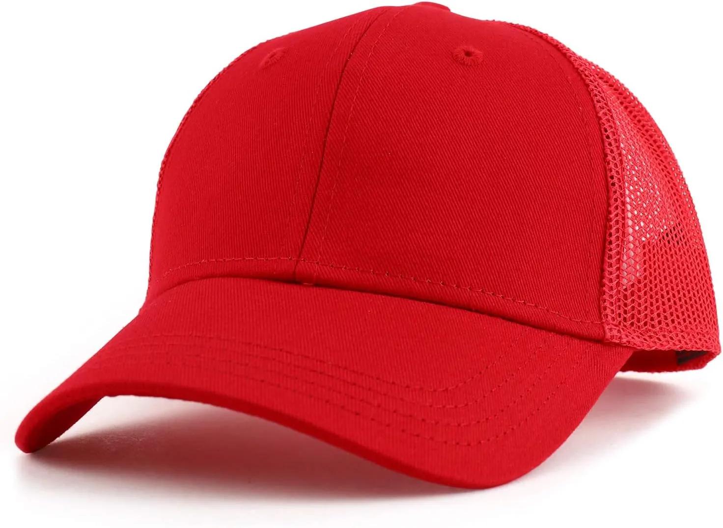 Youth Size Kid's Cotton Twill 6 Panel Trucker Mesh Baseball Cap