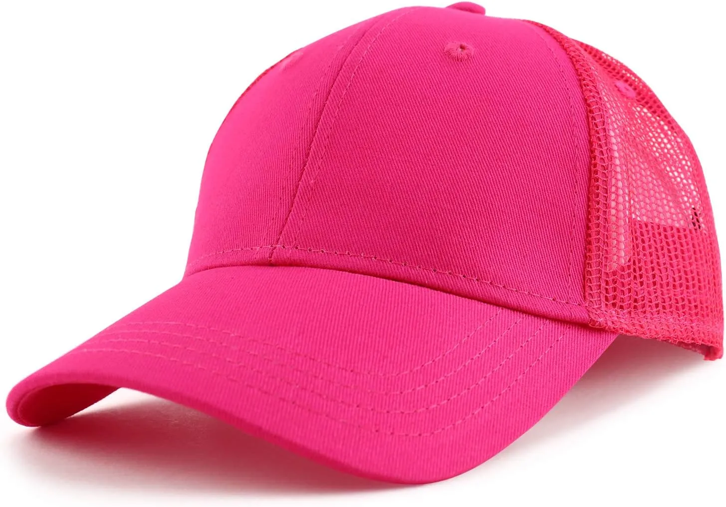 Youth Size Kid's Cotton Twill 6 Panel Trucker Mesh Baseball Cap