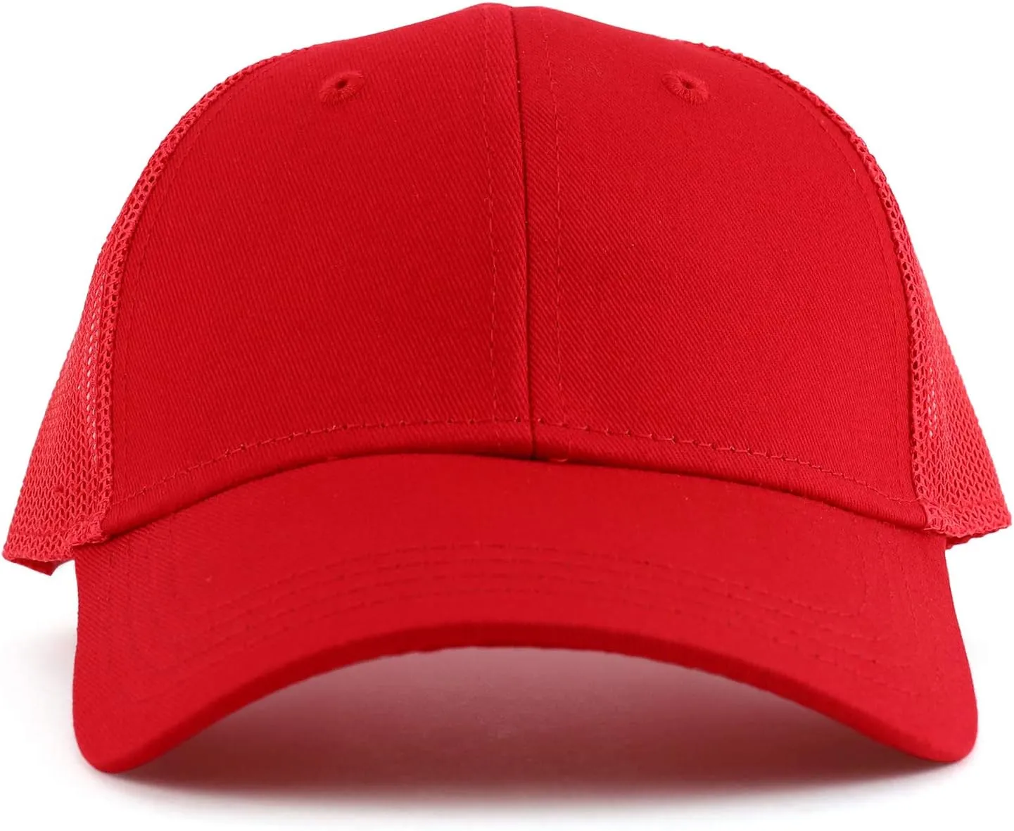 Youth Size Kid's Cotton Twill 6 Panel Trucker Mesh Baseball Cap