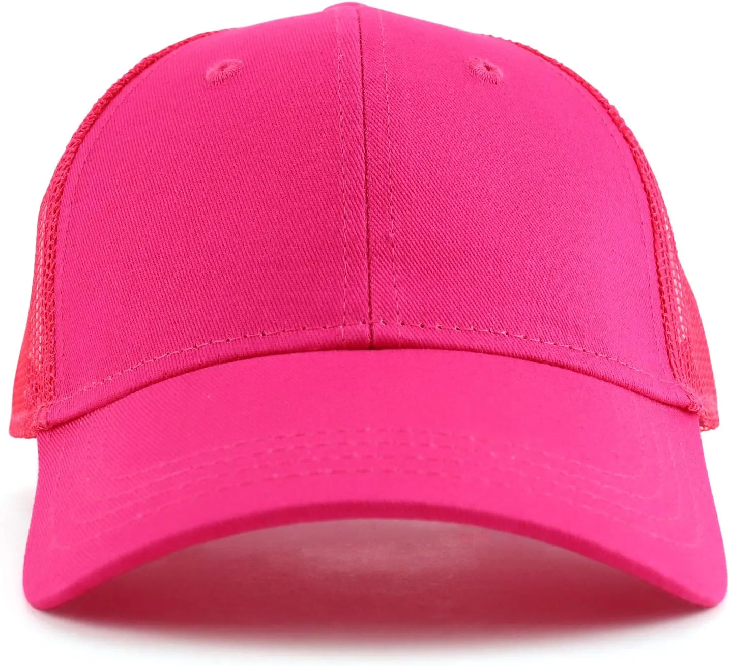 Youth Size Kid's Cotton Twill 6 Panel Trucker Mesh Baseball Cap